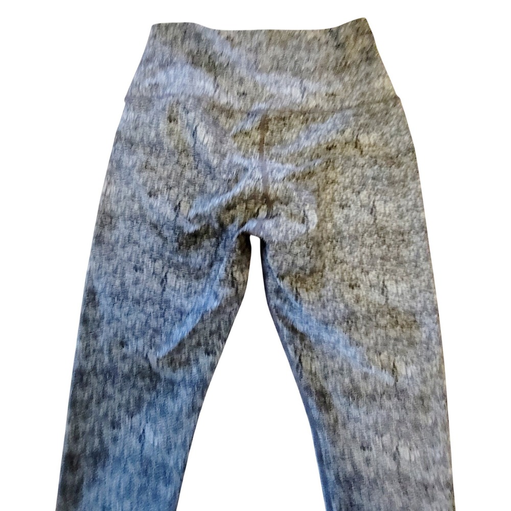 Peloton M Womens High Rise Leggings Gray Speckled Space Dye Athletic Yoga Pants - Picture 5 of 10